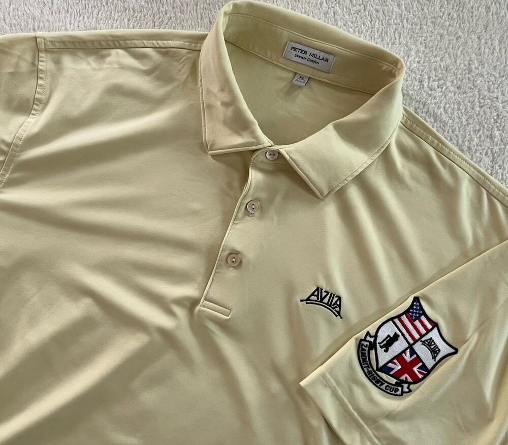 Peter Millar Summer Comfort Polo Shirt Mens XL Avila Zammit Rigby Cup Golf US UK